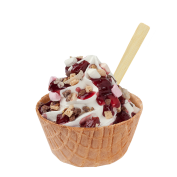 Sundae Extra Kersen Mini Spekkies KitKat,Soft Ice Corner,Angelo,Good Choice;Klein 3,35, Groot 3,85