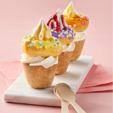 Softijs met donuts recepten